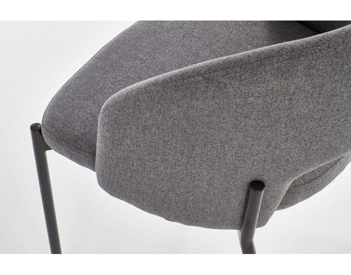 Jedálenská stolička K373 - sivá / čierna