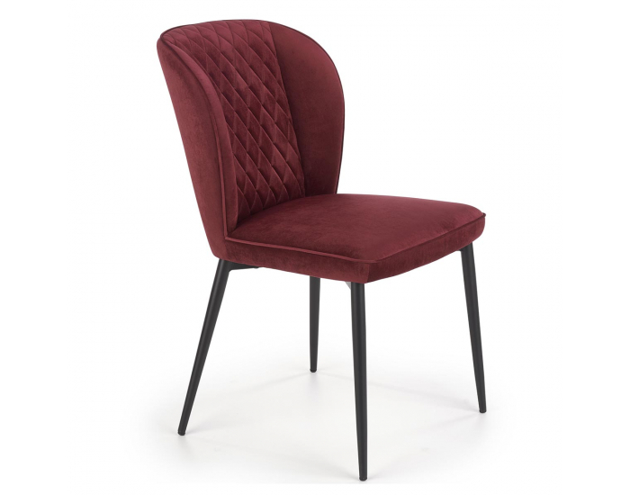 Jedálenská stolička K399 - bordová / čierna