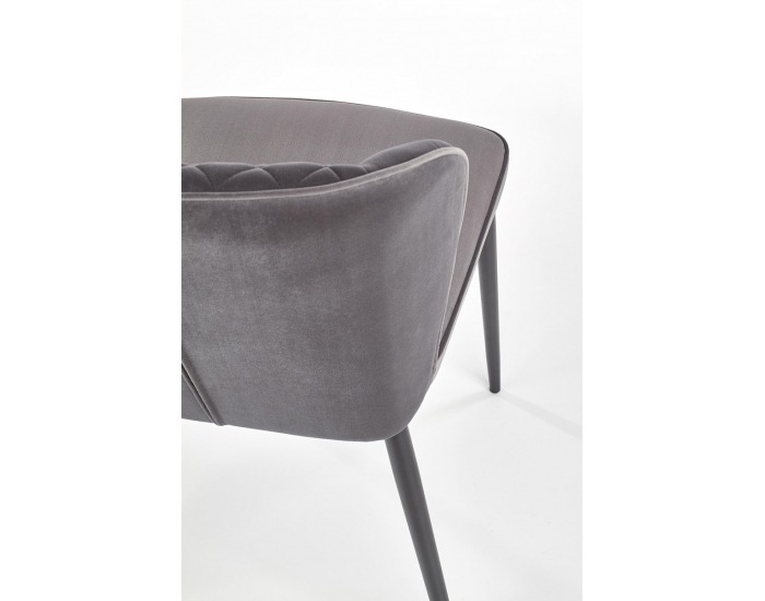 Jedálenská stolička K399 - tmavosivá / čierna