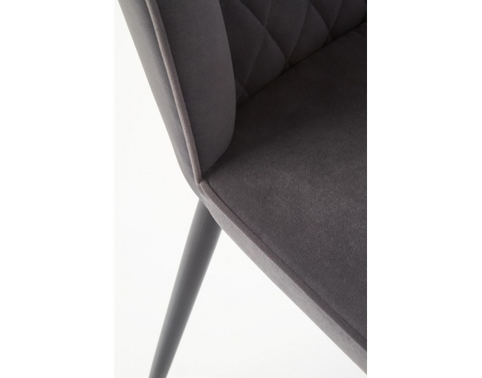 Jedálenská stolička K399 - tmavosivá / čierna