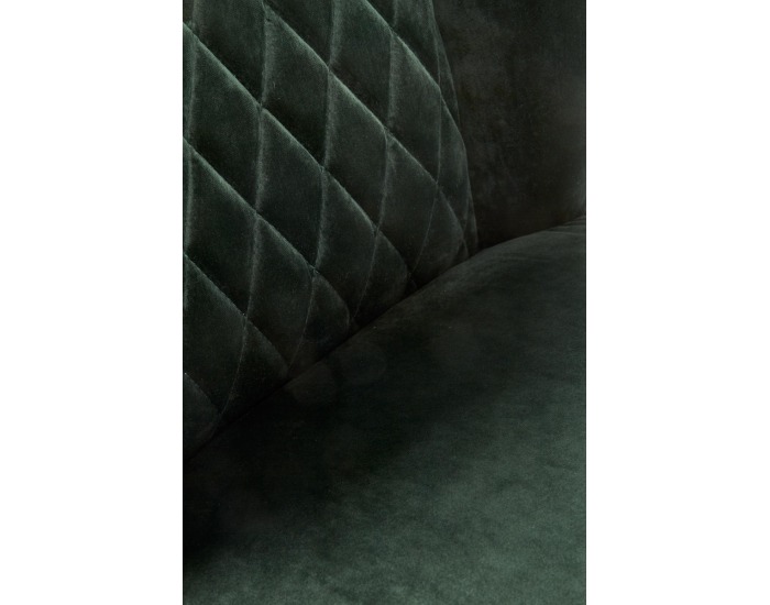 Jedálenská stolička K399 - tmavozelená / čierna