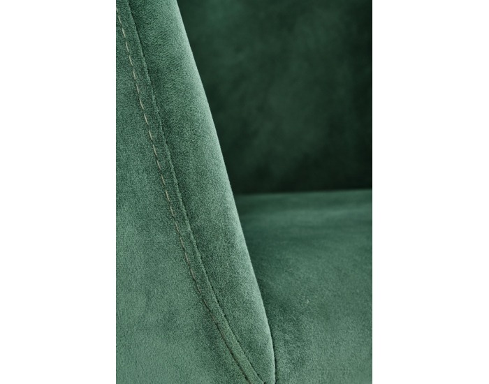 Jedálenské kreslo K421 - tmavozelená / čierna