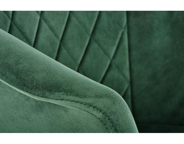 Jedálenské kreslo K421 - tmavozelená / čierna