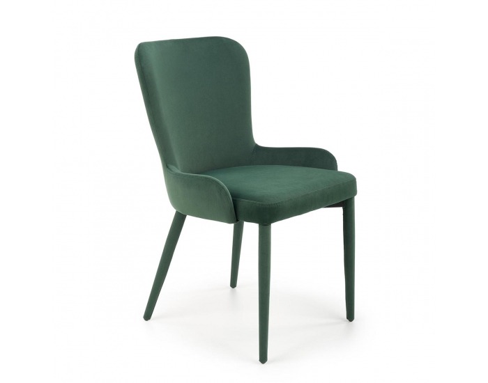 Jedálenská stolička K425 - tmavozelená / čierna