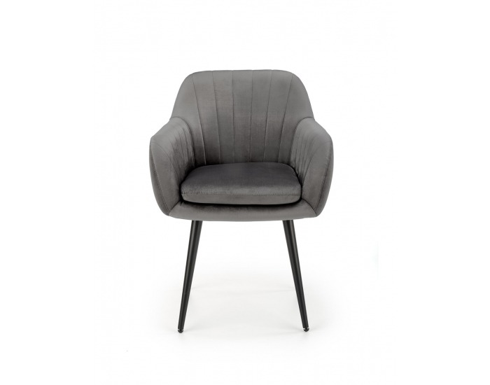 Jedálenské kreslo K429 - sivá / čierna