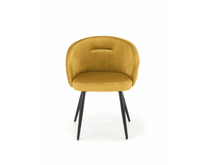 Jedálenské kreslo K430 - horčicová / čierna