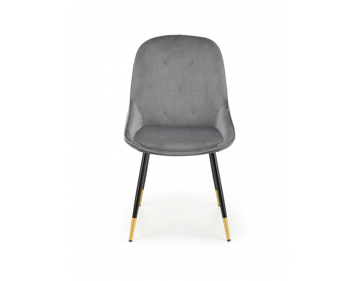 Jedálenská stolička K437 - sivá / čierna