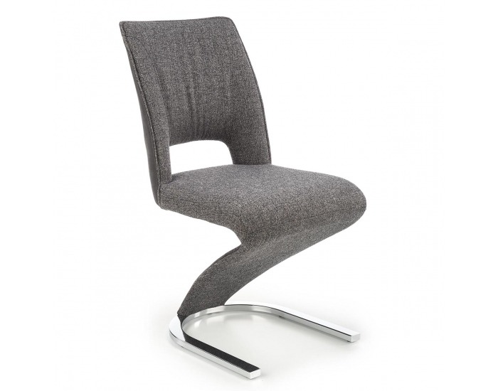 Jedálenská stolička K441 - tmavosivá / chróm