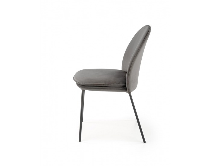 Jedálenská stolička K443 - sivá / čierna