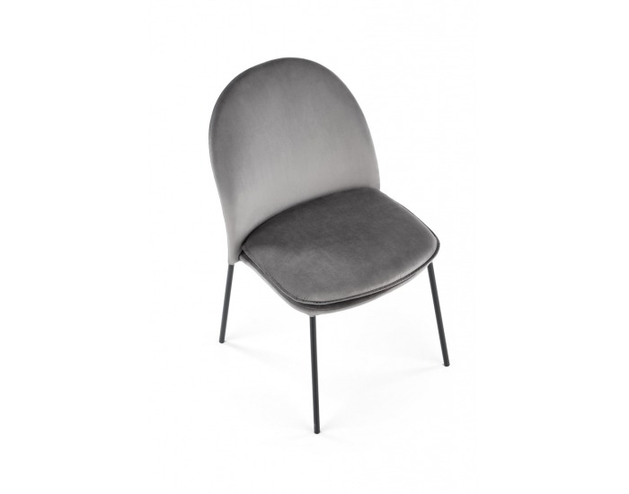 Jedálenská stolička K443 - sivá / čierna