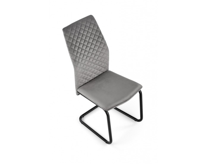 Jedálenská stolička K444 - sivá / čierna