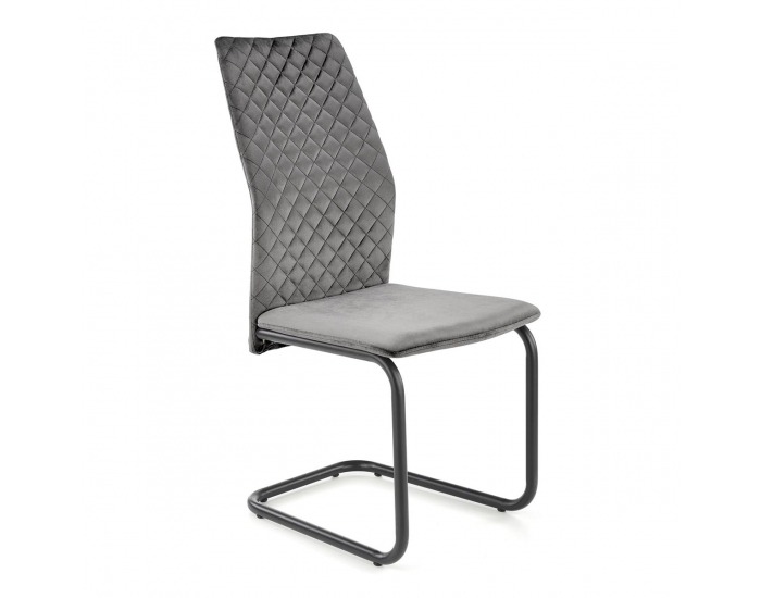 Jedálenská stolička K444 - sivá / čierna