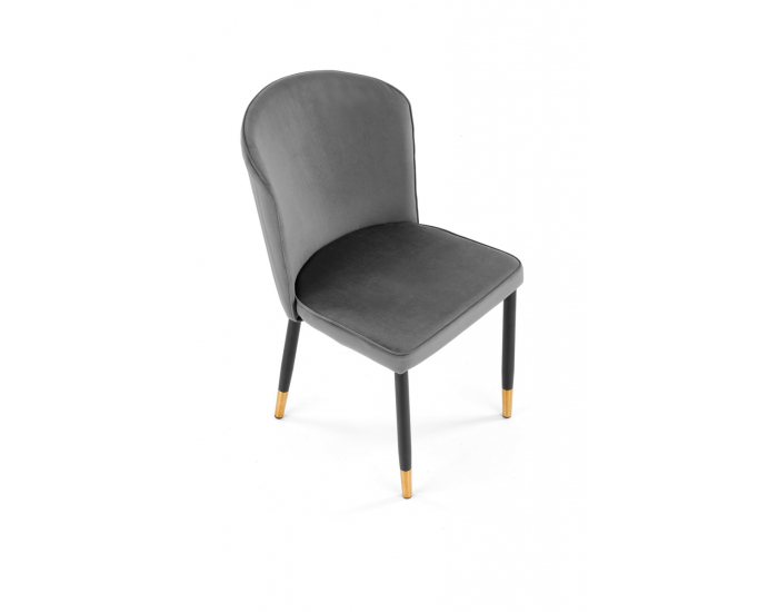 Jedálenská stolička K446 - sivá / čierna