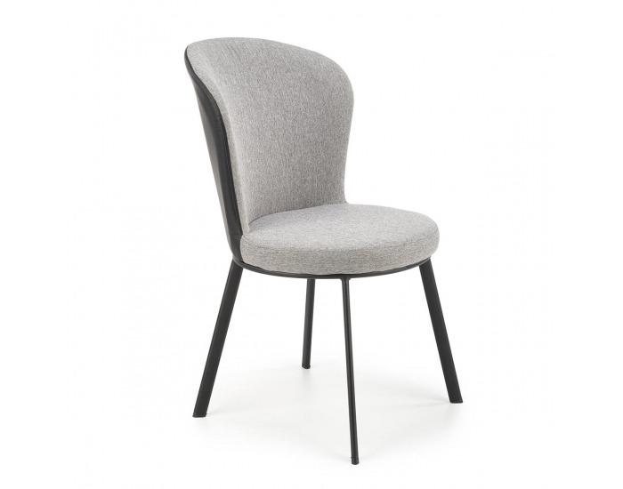 Jedálenská stolička K447 - sivá / čierna