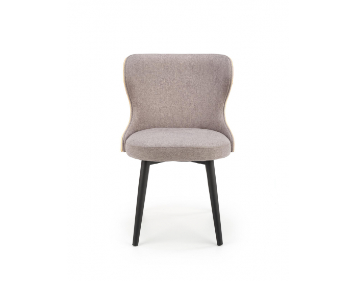 Jedálenská stolička K452 - sivá / dub prírodný / čierna