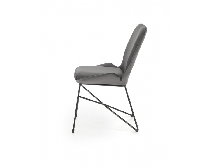 Jedálenská stolička K454 - sivá / čierna