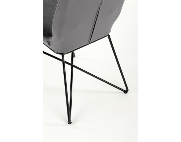 Jedálenská stolička K454 - sivá / čierna