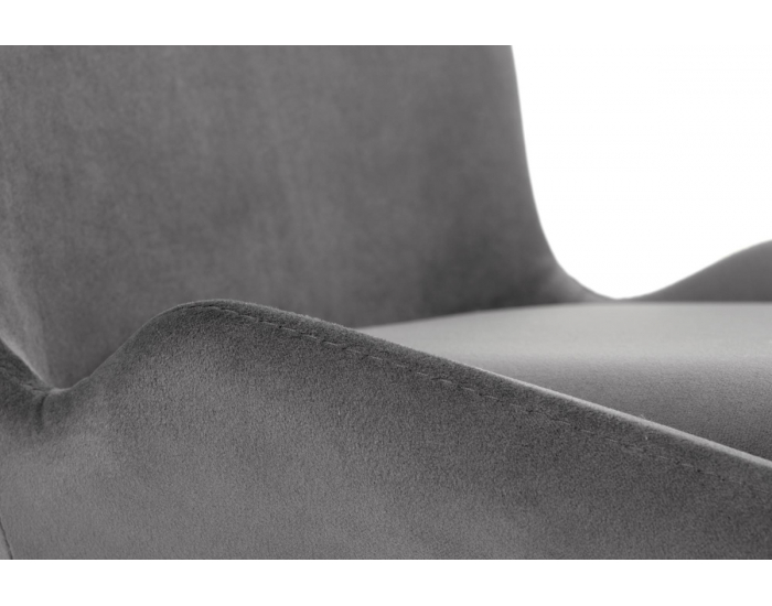 Jedálenská stolička K454 - sivá / čierna