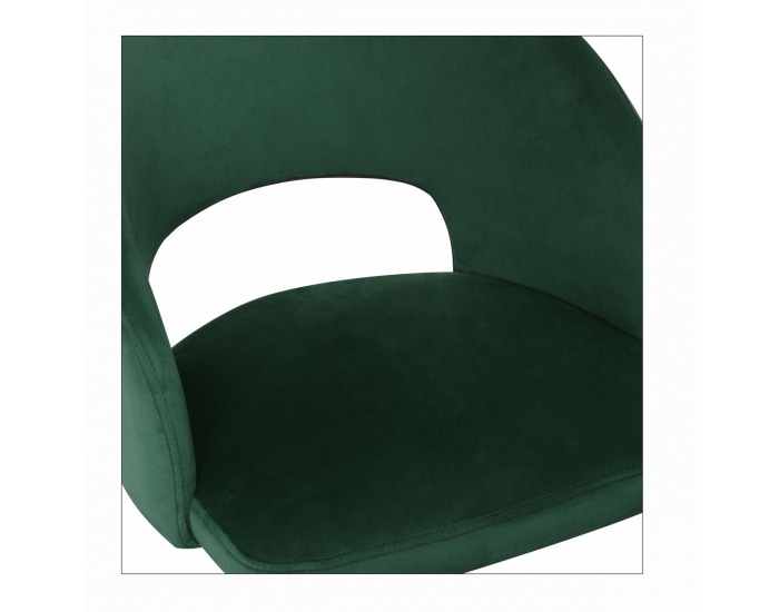 Jedálenská stolička K455 - tmavozelená / čierna