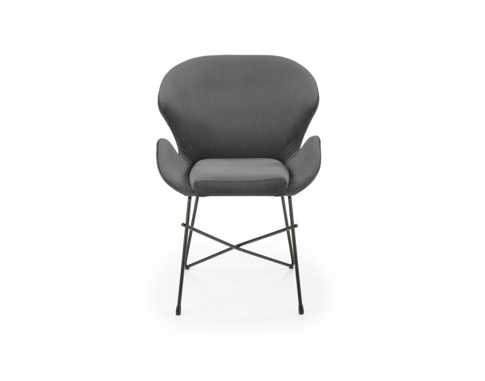 Jedálenská stolička K458 - sivá / čierna