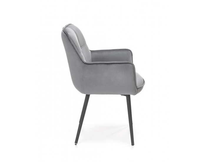 Jedálenské kreslo K463 - sivá / čierna