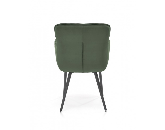 Jedálenské kreslo K463 - tmavozelená / čierna