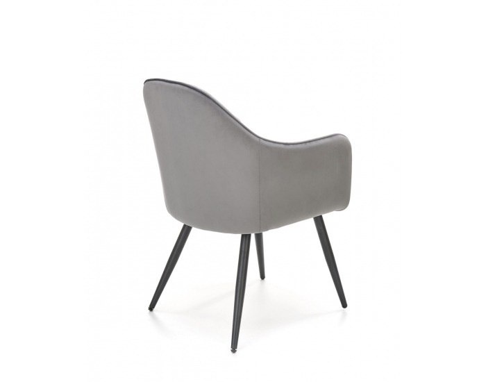 Jedálenské kreslo K464 - sivá / čierna