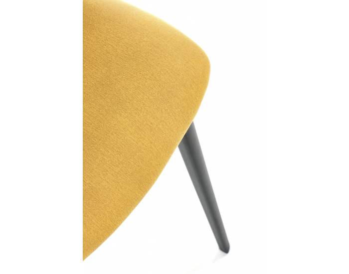 Jedálenská stolička K470 - horčicová / tmavosivá / čierna