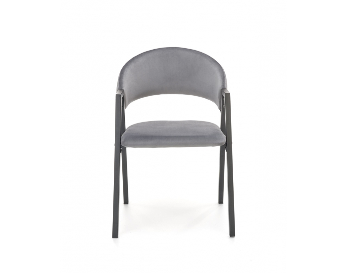 Jedálenská stolička K473 - sivá / čierna