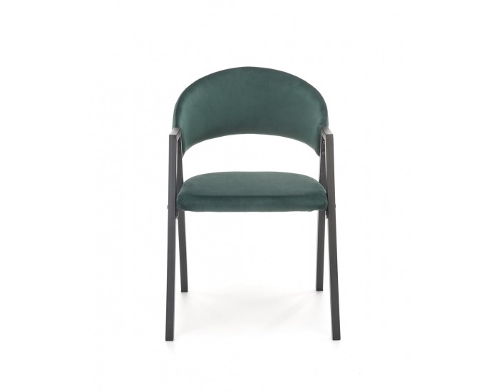 Jedálenská stolička K473 - tmavozelená / čierna