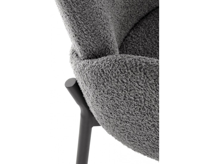 Jedálenská stolička K477 - sivá / čierna