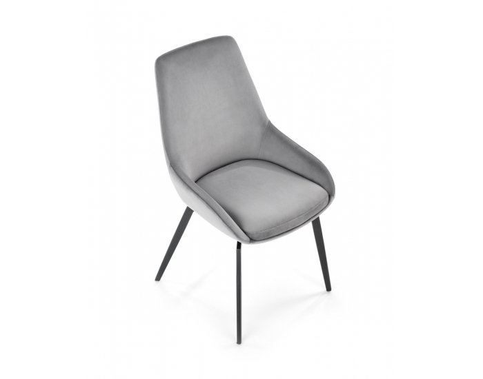 Jedálenská stolička K479 - sivá / čierna