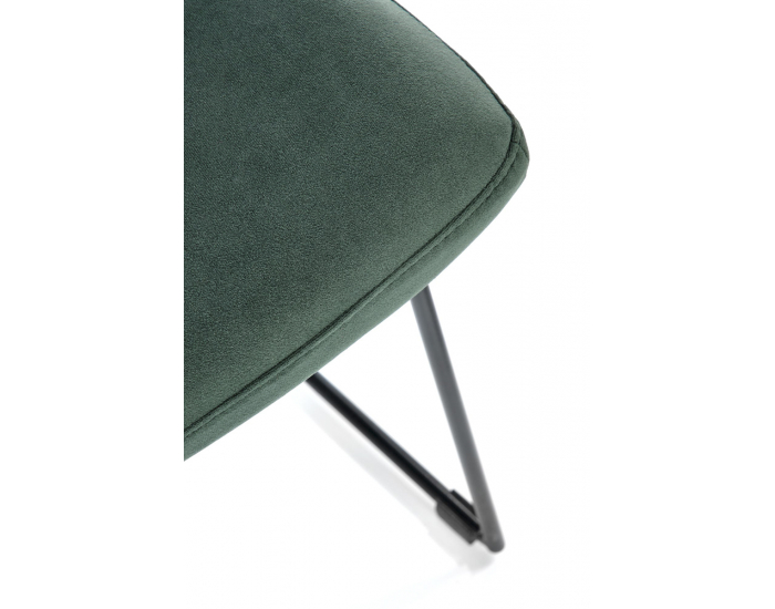 Jedálenská stolička K485 - tmavozelená / čierna