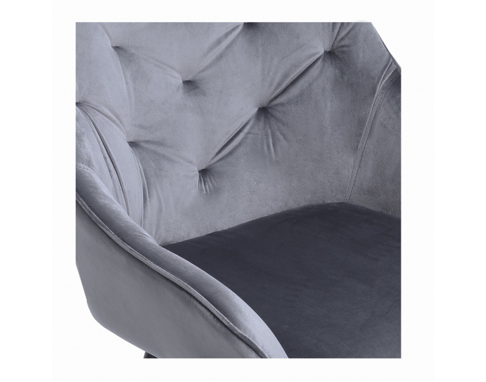 Jedálenská stolička K487 - sivá / čierna
