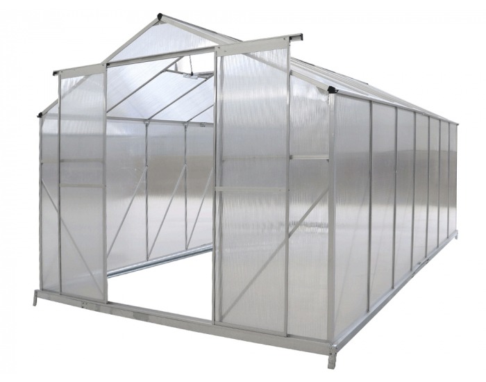 Záhradný skleník Kacen Typ 6 432x252x195 cm - priehľadná