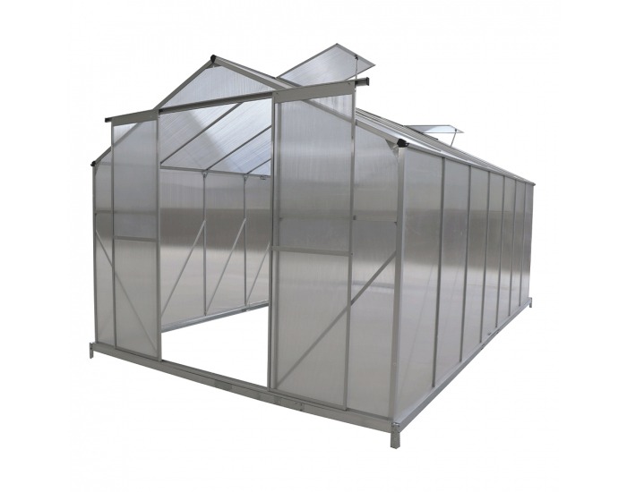 Záhradný skleník Kacen Typ 6 432x252x195 cm - priehľadná