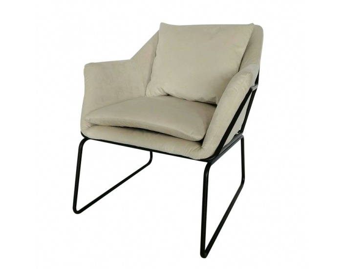 Kreslo Kadar - béžová / čierna