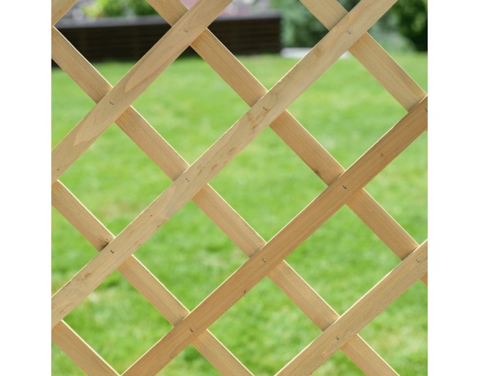 Drevená mriežková zástena Kalife Typ 5 - prírodná