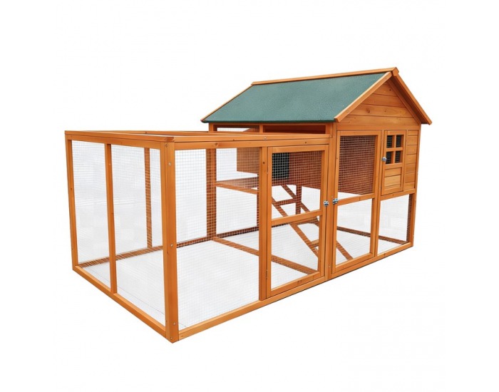 Kurník pre sliepky Kameo - hnedá / zelená