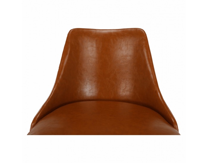 Kancelárska stolička Ediz - koňaková / chróm