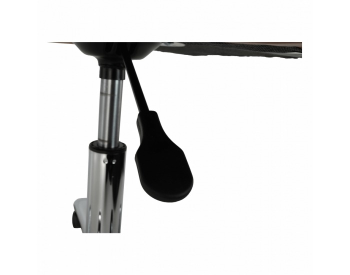 Kancelárska stolička Ediz - koňaková / chróm