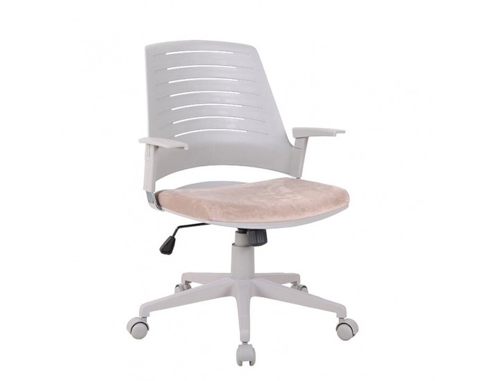 Kancelárska stolička s podrúčkami Darius - sivá / hnedá