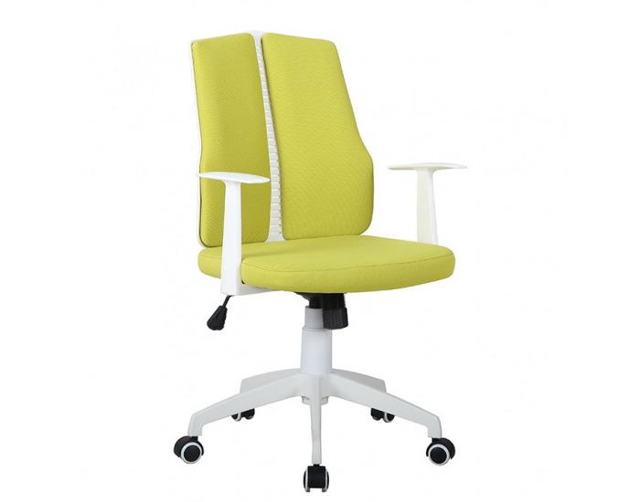 Kancelárska stolička s podrúčkami Delano - zelená / biela
