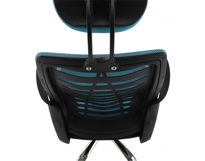 Kancelárske kreslo s podrúčkami Elmas - modrá / čierna