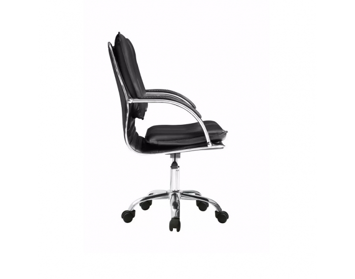 Kancelárske kreslo s podrúčkami Quirin New - čierna / chróm