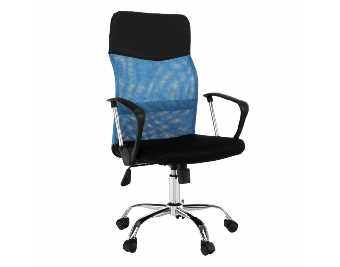Kancelárske kreslo s podrúčkami TC3-973M 2 New - modrá / čierna