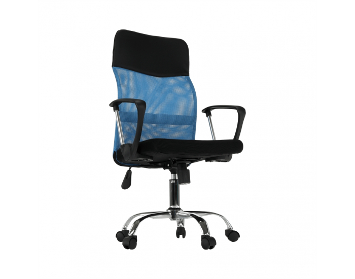 Kancelárske kreslo s podrúčkami TC3-973M 2 New - modrá / čierna