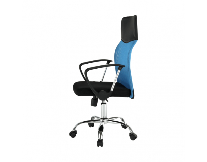 Kancelárske kreslo s podrúčkami TC3-973M 2 New - modrá / čierna