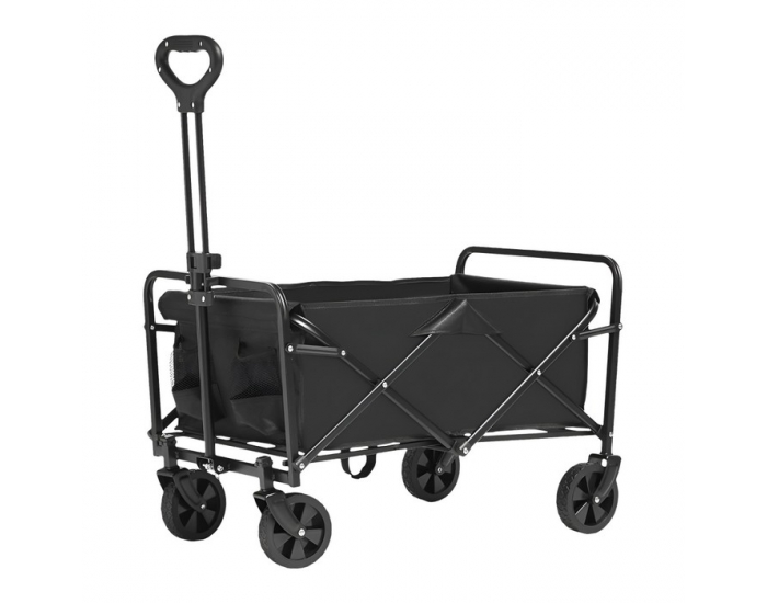 Skladací záhradný vozík Karil - čierna