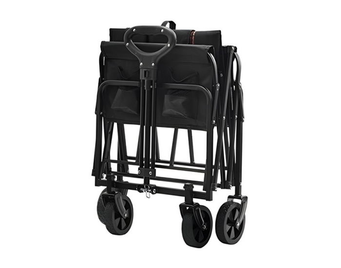 Skladací záhradný vozík Karil - čierna